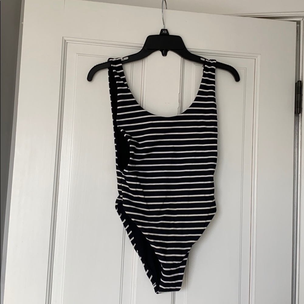 Aerie Striped One Piece Suit